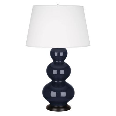 Robert Abbey Triple Gourd Table Lamp - Color: Blue - Size: 1 light - MB41X