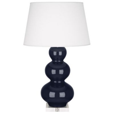 Robert Abbey Triple Gourd Table Lamp - Color: Blue - Size: 1 light - MB43X