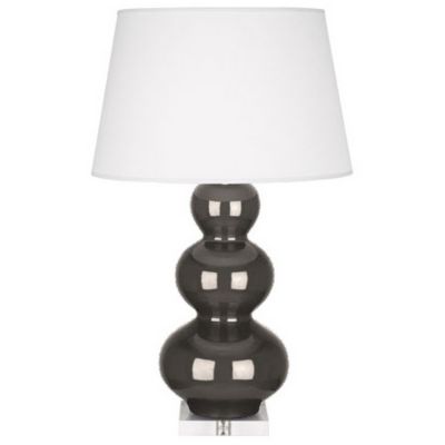 Robert Abbey Triple Gourd Table Lamp - Color: Grey - Size: 1 light - CR43X