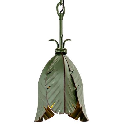 R342240 Varaluz Banana Leaf Mini Pendant Light - Color: Gr sku R342240