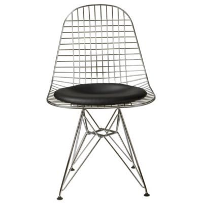 Herman Miller Eames Wire Chair with Seat Pad in Black - Herman Miller Authorized Retailer