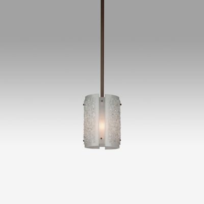 Hammerton Studio Textured Glass Mini Pendant Light - Color: Grey - Size: 8