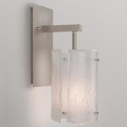 Textured Glass Wall Sconce