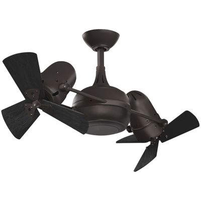 Atlas Fan Company Dagny Dual Rotational Ceiling Fan - Color: Bronze - Blade