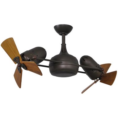 Atlas Fan Company Dagny Dual Rotational Ceiling Fan - Color: Bronze - Blade