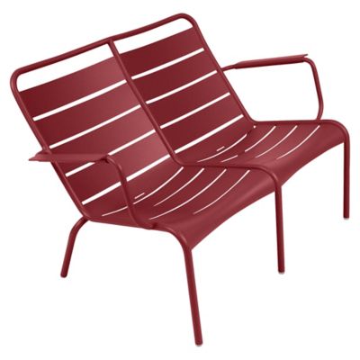 Fermob Luxembourg Stacking Low Armchair Duo - Color: Red - 410543