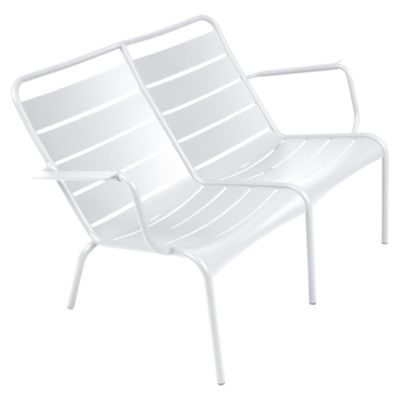 Fermob Luxembourg Stacking Low Armchair Duo - Color: White - 410501