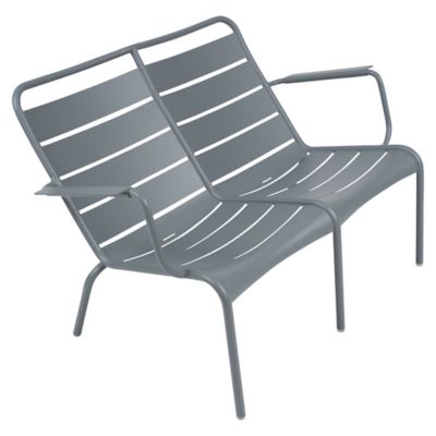 Fermob Luxembourg Stacking Low Armchair Duo - Color: Grey - 410526