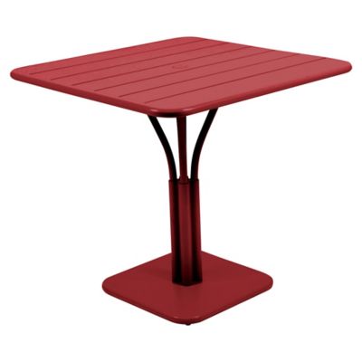 Fermob Luxembourg Square Table - Color: Red - 413443