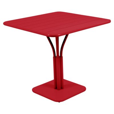 Fermob Luxembourg Square Table - Color: Red - 413467