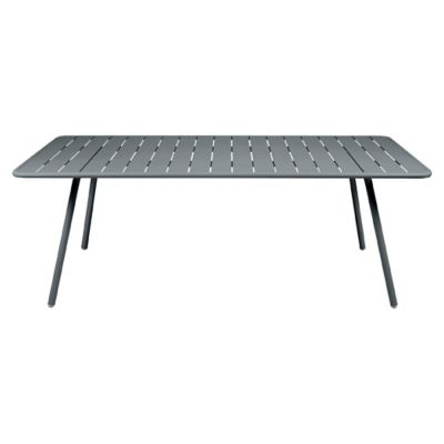 Fermob Luxembourg Rectangle Table - Color: Grey - Size: 81 x 39 In. - 41322