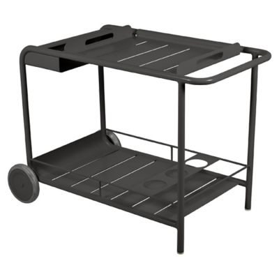 Fermob Luxembourg Outdoor Bar Trolley - Color: Black - 416442