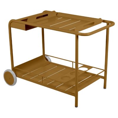 FRM2527723 Fermob Luxembourg Outdoor Bar Trolley - Color: Bro sku FRM2527723