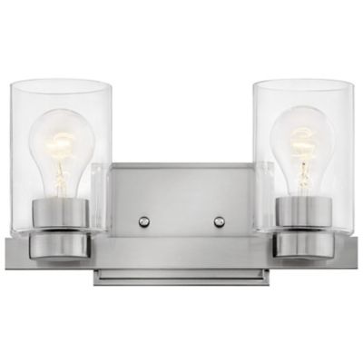 Hinkley Miley Vanity Light - Color: Silver - Size: 2 light - 5052BN-CL