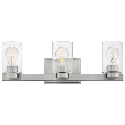 Hinkley Miley Vanity Light - Color: Silver - Size: 3 light - 5053BN-CL