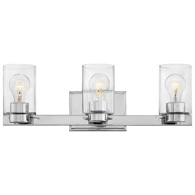 Hinkley Miley Vanity Light - Color: Silver - Size: 3 light - 5053CM-CL