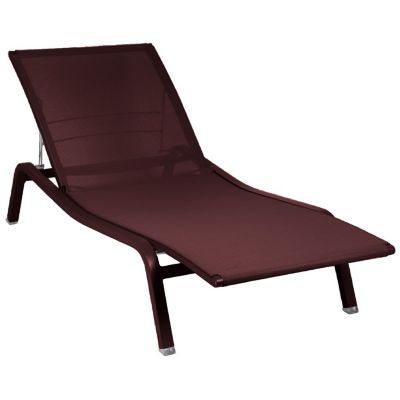 Fermob Alize Stackable Sunlounger - Color: Red - 8906B9ST