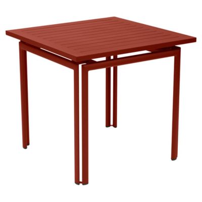 Fermob Costa Square Table - Color: Red - 814320