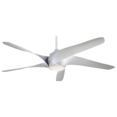 Minka Aire Artemis XL5 LED Ceiling Fan - Color: White - Blade Color: Silver