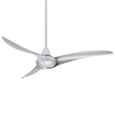 Minka Aire Wave Ceiling Fan - Color: Silver - Blade Color: Silver - F843-SL