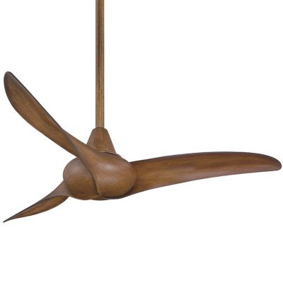 Minka Aire Wave Ceiling Fan - Color: Brown - Number of Blades: 3 - Blade Co