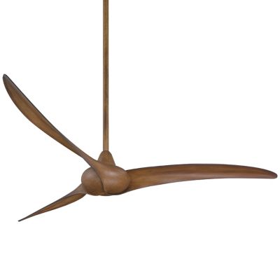 Minka Aire Wave Ceiling Fan - Color: Brown - Number of Blades: 3 - Blade Co