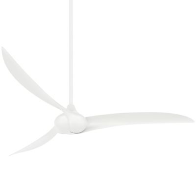 Minka Aire Wave Ceiling Fan - Color: White - Number of Blades: 3 - Blade Co