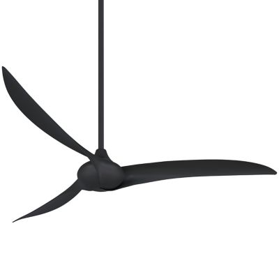 Minka Aire Wave Ceiling Fan - Color: Black - Number of Blades: 3 - Blade Co