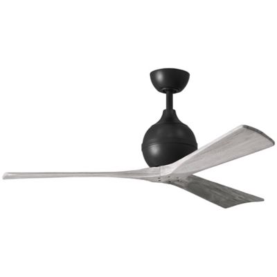 Atlas Fan Company Irene 3-Blade Ceiling Fan - Color: Black - Blade Color: B