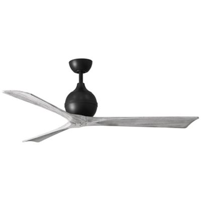 Atlas Fan Company Irene 3-Blade Ceiling Fan - Color: Black - Blade Color: B