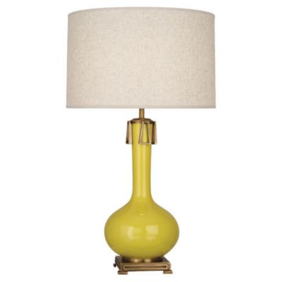 Robert Abbey Athena Table Lamp - Color: Yellow - Size: 1 light - CI992