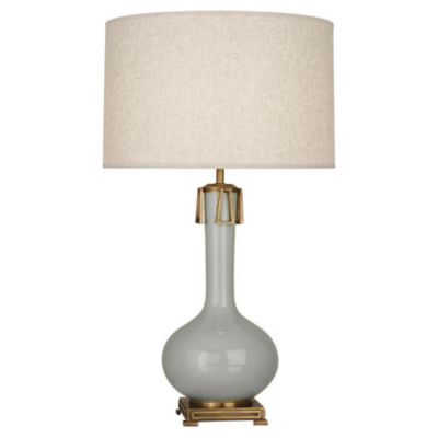 Robert Abbey Athena Table Lamp - Color: Grey - Size: 1 light - CL992