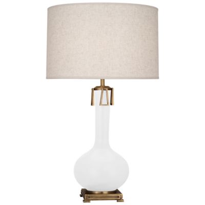 Robert Abbey Athena Table Lamp in White