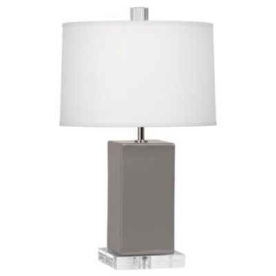 Robert Abbey Harvey Table Lamp - Color: Grey - Size: Small - ST990