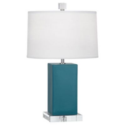 Robert Abbey Harvey Table Lamp - Color: Blue - Size: Small - PC990