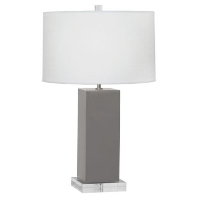 Robert Abbey Harvey Table Lamp - Color: Grey - Size: Large - ST995