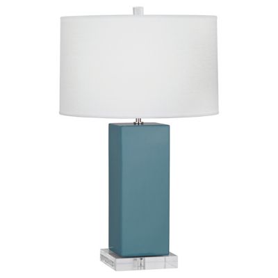 Robert Abbey Harvey Table Lamp - Color: Blue - Size: Large - OB995