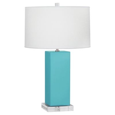 Robert Abbey Harvey Table Lamp - Color: Blue - Size: Large - EB995