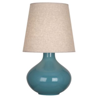 Robert Abbey June Table Lamp - Color: Turquoise - Size: 1 light - OB991