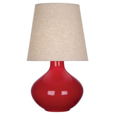 Robert Abbey June Table Lamp - Color: Red - Size: 1 light - RR991