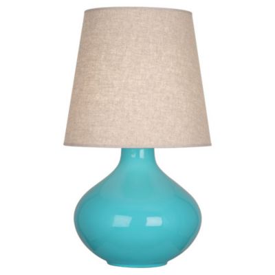 Robert Abbey June Table Lamp - Color: Turquoise - Size: 1 light - EB991