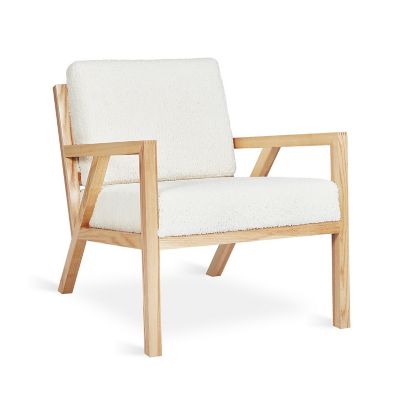 Gus Modern Truss Lounge Chair - Color: White - ECCHTRUS-himclo-an