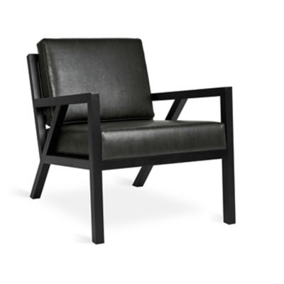 Gus Modern Truss Lounge Chair - Color: Black - ECCHTRUS-veglic-ab