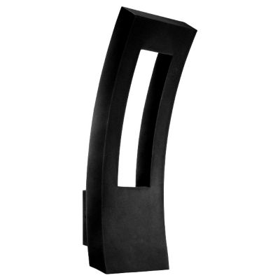Modern Forms Dawn Indoor/Outdoor LED Wall Sconce - Color: Black - Size: Lar