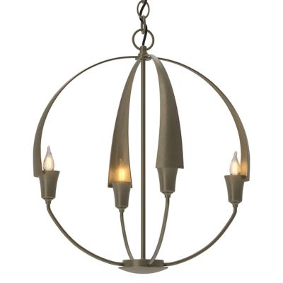 Hubbardton Forge Cirque Chandelier - Color: Gold - Size: Small - 104201-100