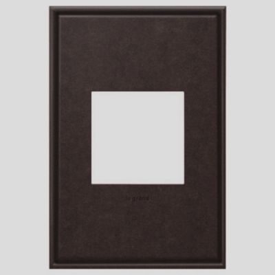 Legrand Adorne Wall Plate - Color: Bronze - Size: 1-Gang - AWC1G2OB4