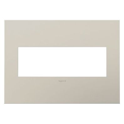 Legrand Adorne Wall Plate - Color: Nickel - Size: 3-Gang - AWC3GSN4