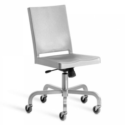 Emeco Hudson Swivel Chair - Color: Silver - HUDSWV