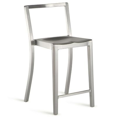 Emeco Icon Stool - Color: Silver - Size: Counter - ICONCTR 24