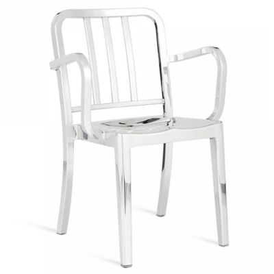 Emeco Heritage Armchair - Color: Silver - HER AP